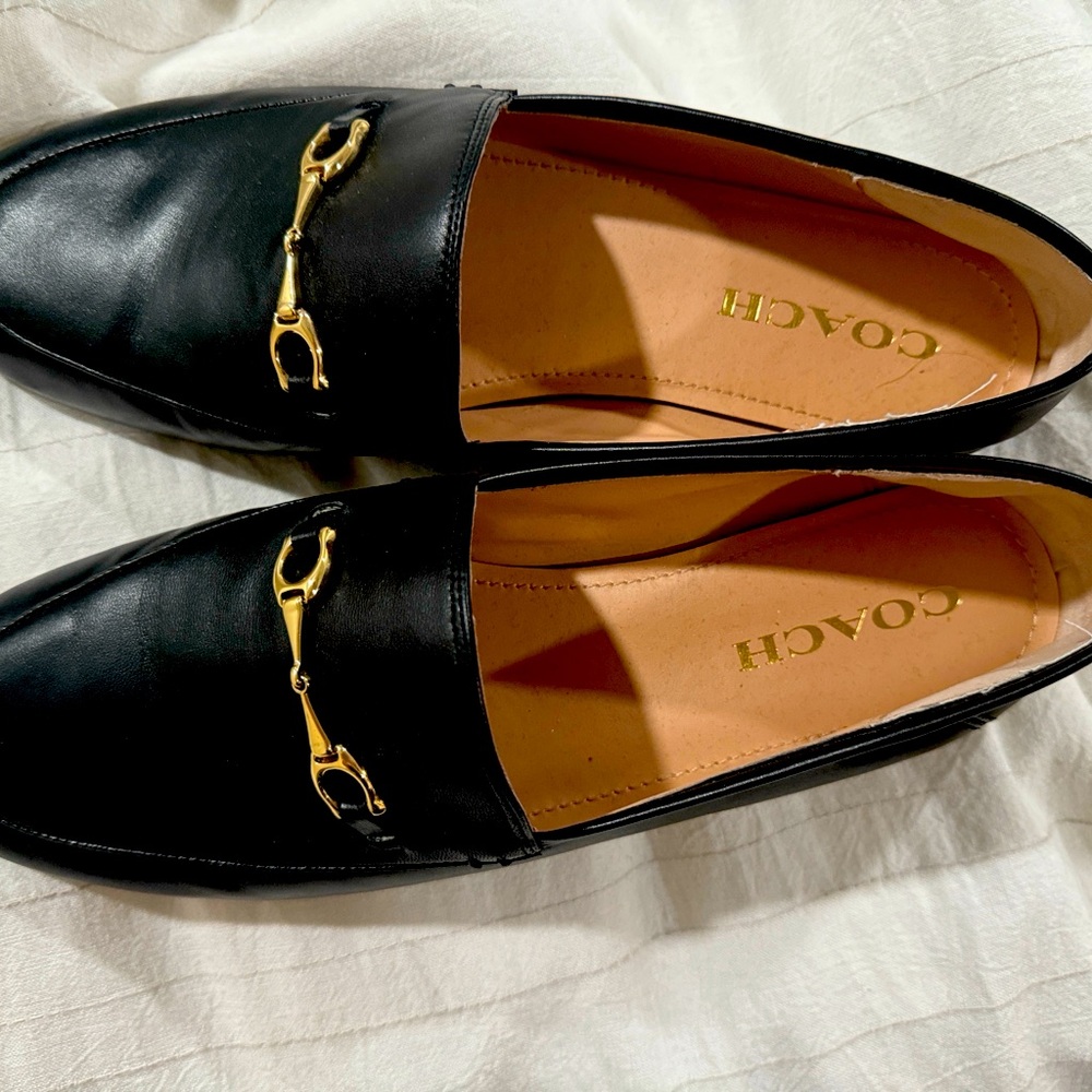 Black Coach “Haley loafers” shoes